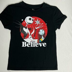 Jack skellington & Sally Believe tee shirt